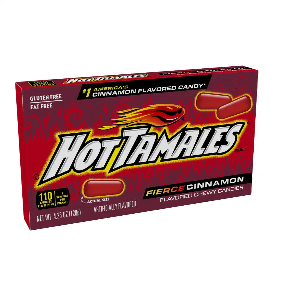 Hot Tamales Fierce Cinnamon Candy 4.25OZ Simple Hot Tamales