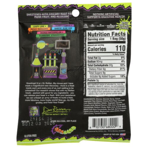 Rotten Sour Gummy Worm Candy Simple Rotten