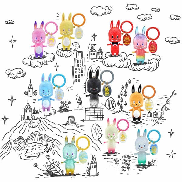 Pop Mart x THE MONSTERS: 10th Anniversary Special Edition Keyring Figurine Blind Box (1pc) Simple Pop Mart