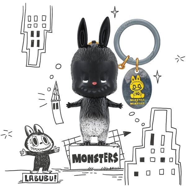 Pop Mart x THE MONSTERS: 10th Anniversary Special Edition Keyring Figurine Blind Box (1pc) Simple Pop Mart