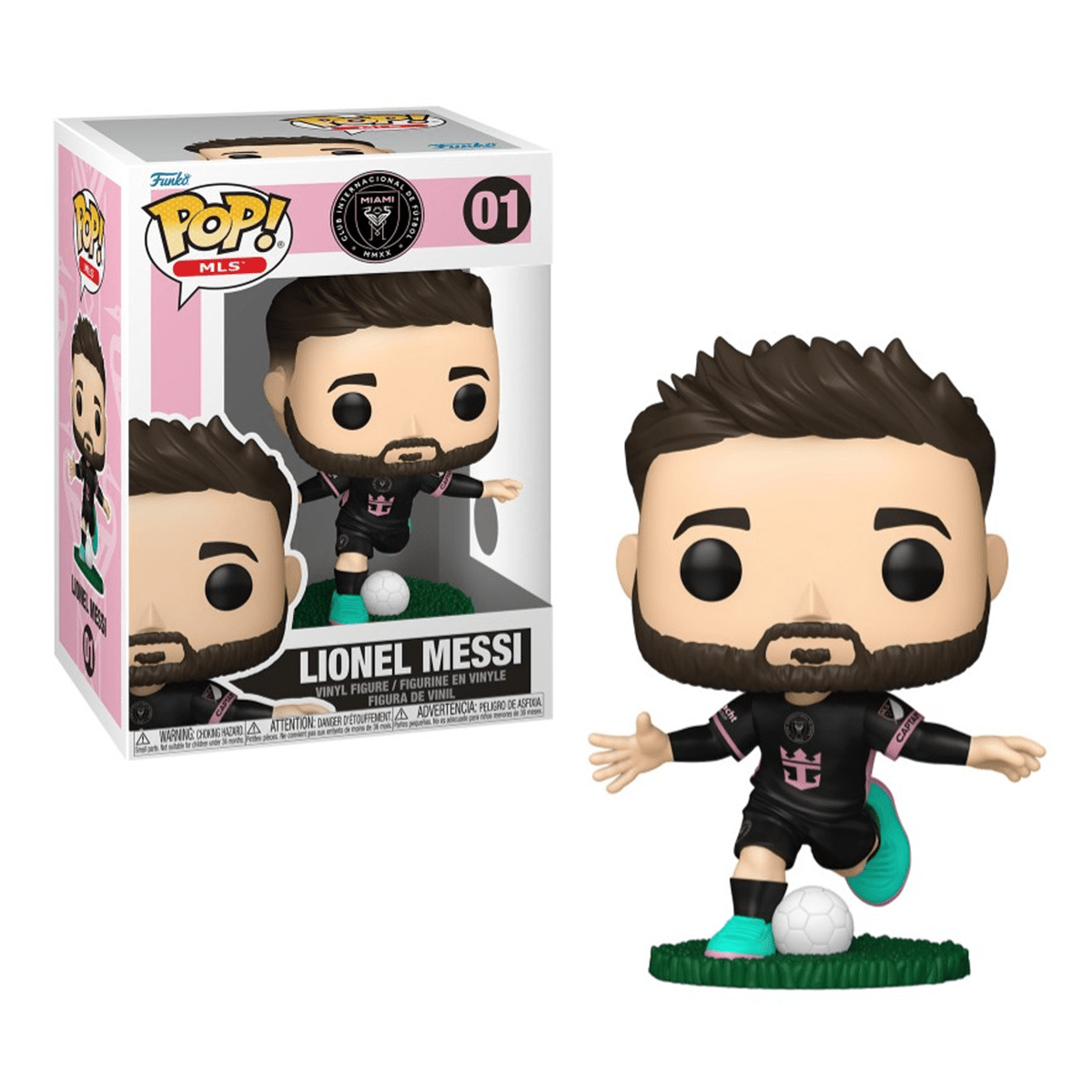Funko Pop! MLS: Lionel Messi - Inter Miami CF (Away Jersey) Simple Funko