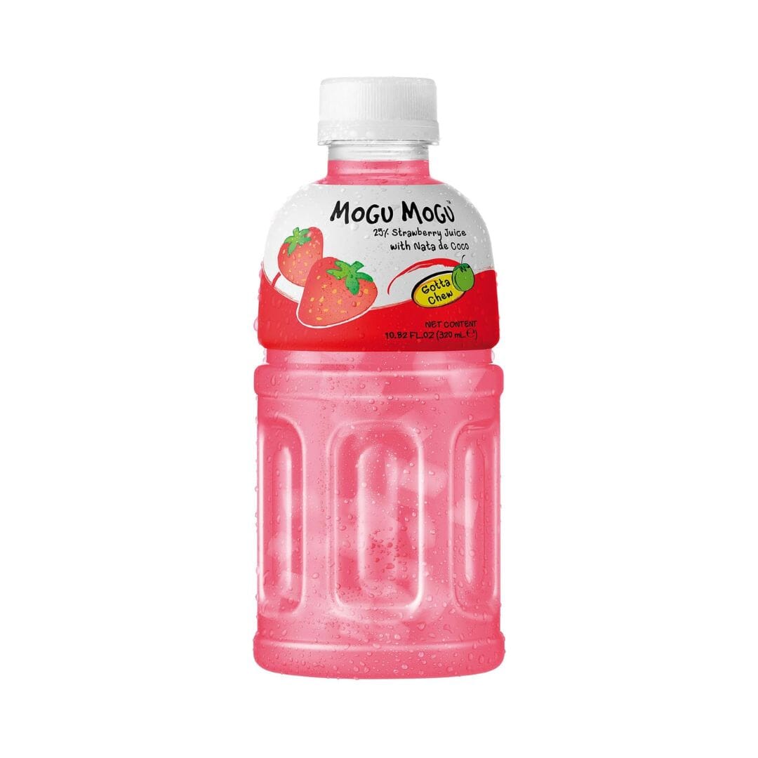 Mogu Mogu Strawberry Juice Drink, 320 ml Simple Mogu Mogu