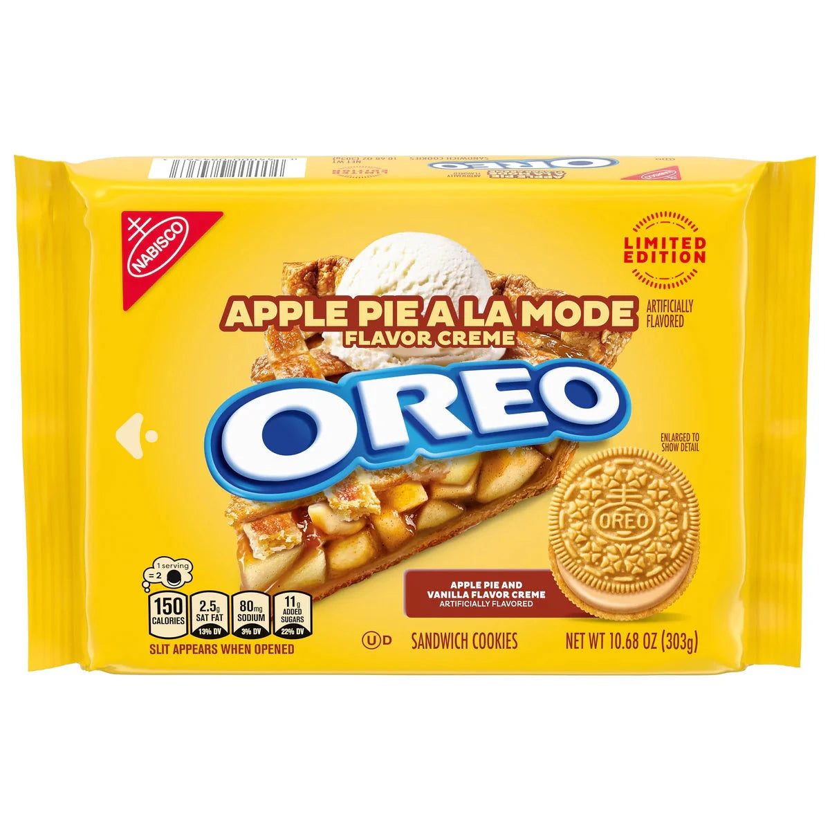 Oreo Apple Pie a la Mode Sandwich Cookies – (10.68oz) Simple OREO