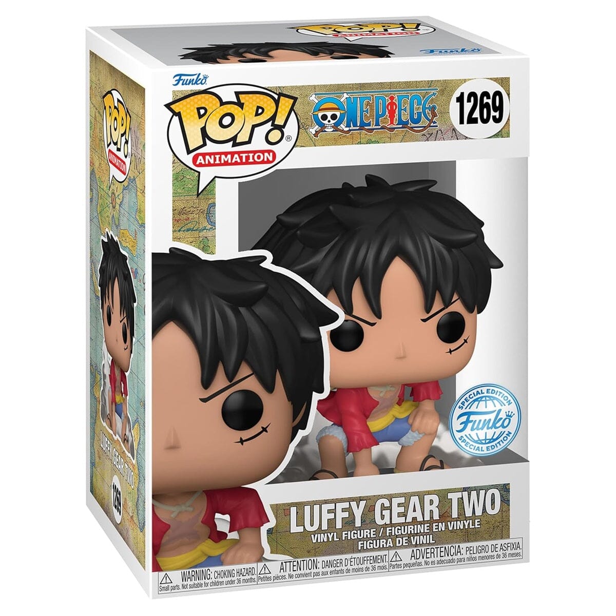 Funko Pop! One Piece – Luffy Gear Two Chase Figure (Style May Vary) Simple Funko