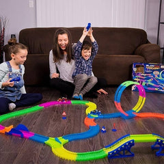 Glow Trax SuperCharged Mega Set | 326 pieces Simple Showcase