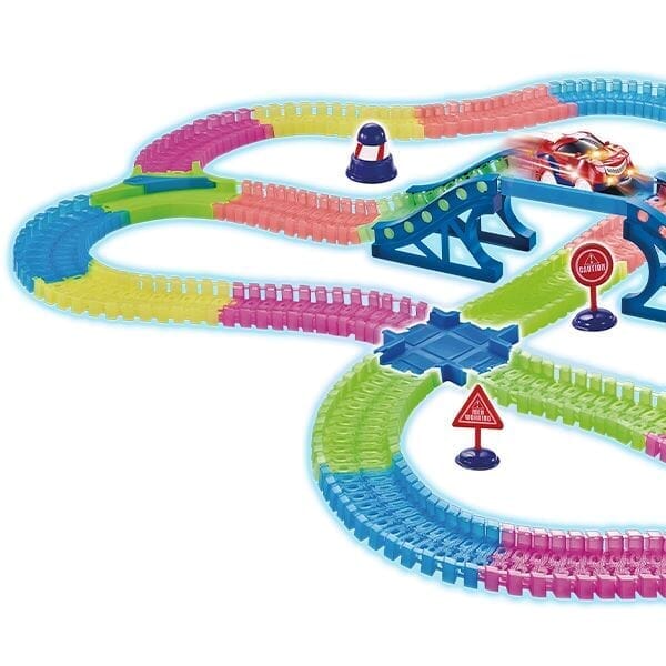 Glow Trax SuperCharged Mega Set | 326 pieces Simple Showcase