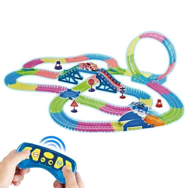 Glow Trax SuperCharged Mega Set | 326 pieces Simple Showcase