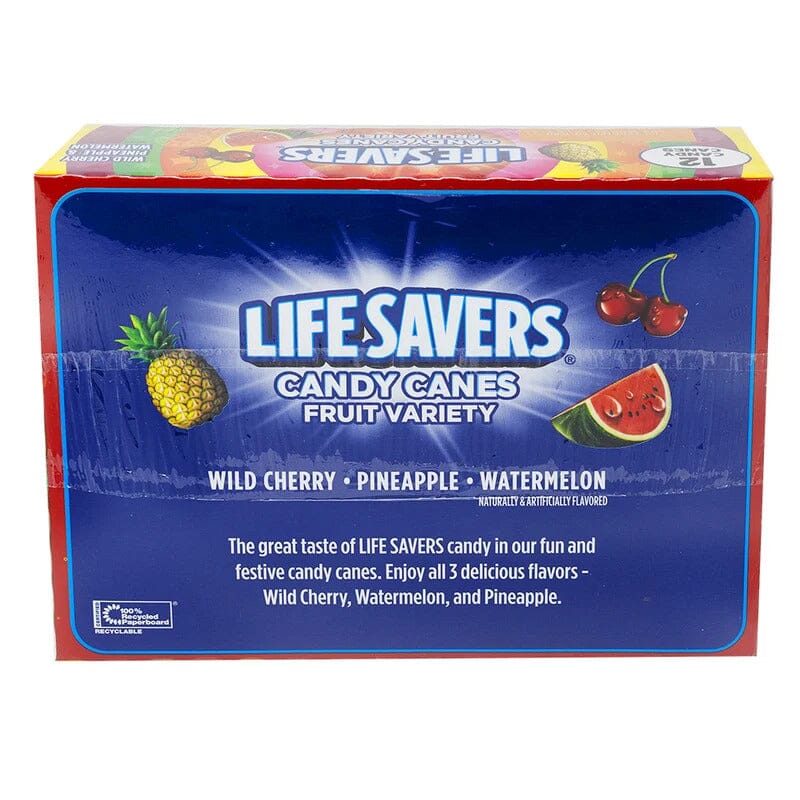 Life Savers Fruit Variety Candy Canes 12 Pieces - 5.3oz Simple Lifesavers