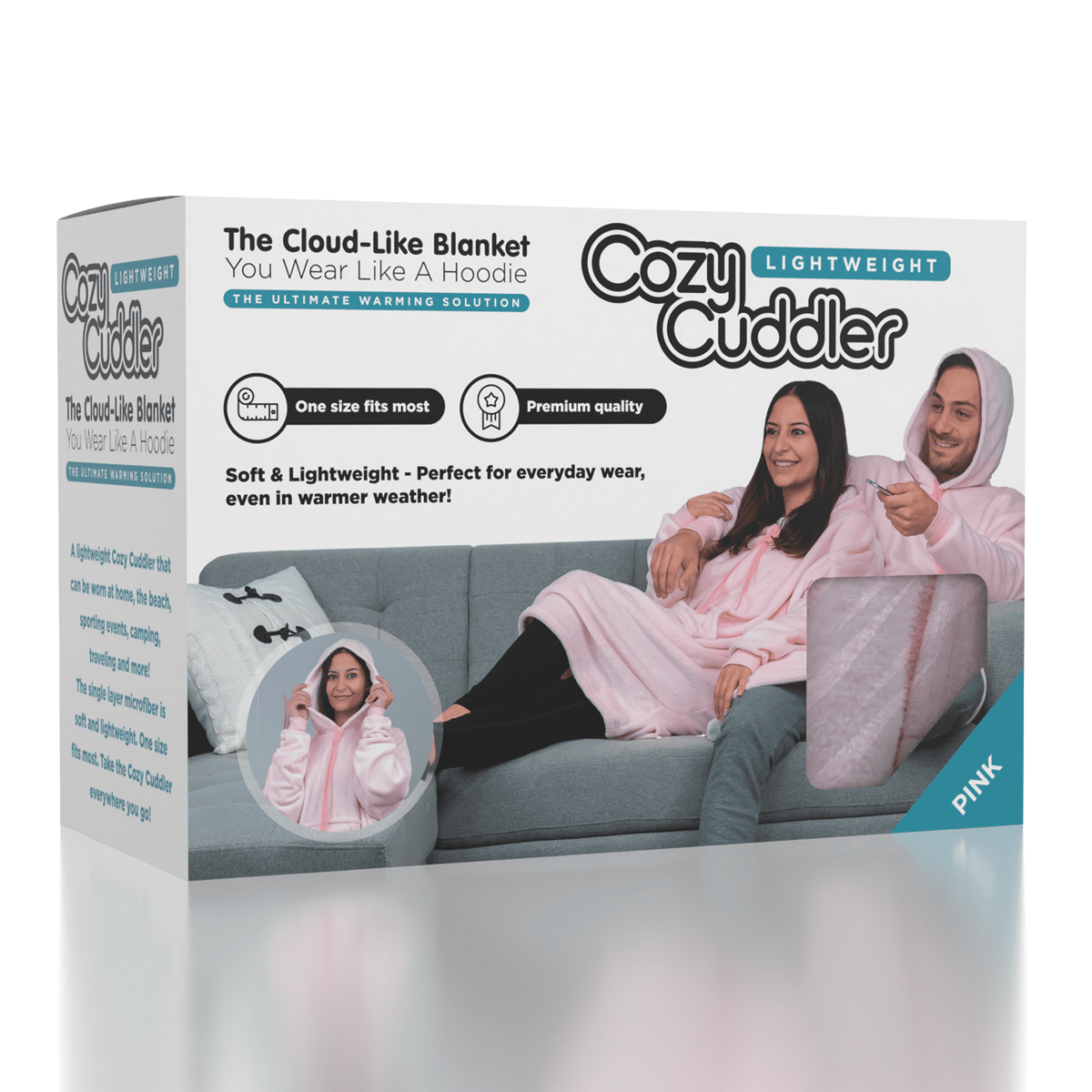 Lightweight Cozy Cuddler Cloud-Like Blanket Hoodie (Multiple Colors) Simple Cozy Cuddler