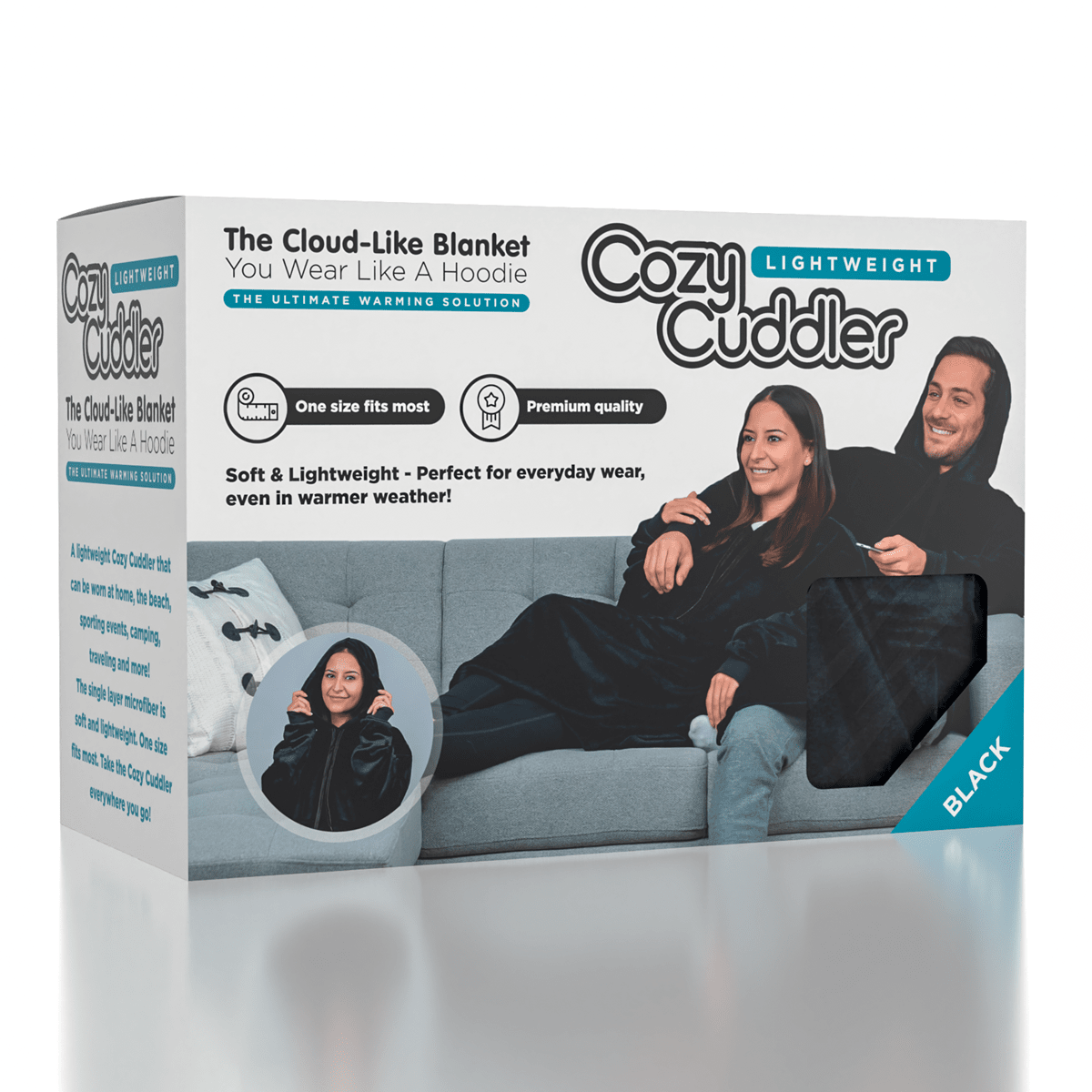 Lightweight Cozy Cuddler Cloud-Like Blanket Hoodie (Multiple Colors) Simple Cozy Cuddler