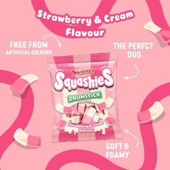 Swizzels Squashies Strawberry and Cream - 120g Imported From England Simple squa
