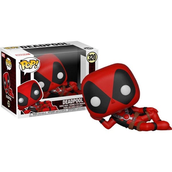 Funko Pop! Marvel: Bobble Head - Lazy Deadpool (Parody) Simple Funko