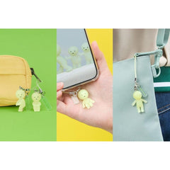 Smiski Strap Accessory - Series 1, Glow in The Dark Blind Box Simple Smiski