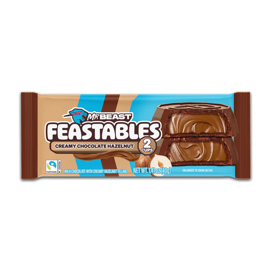 Mr Beast: Feastables Creamy Hazelnut Chocolate Cups - 1.41oz Simple MrBeast
