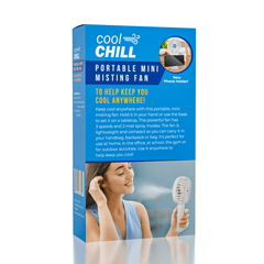 Cool Chill Portable Misting Fan w/ Phone Stand Simple Cool Chill