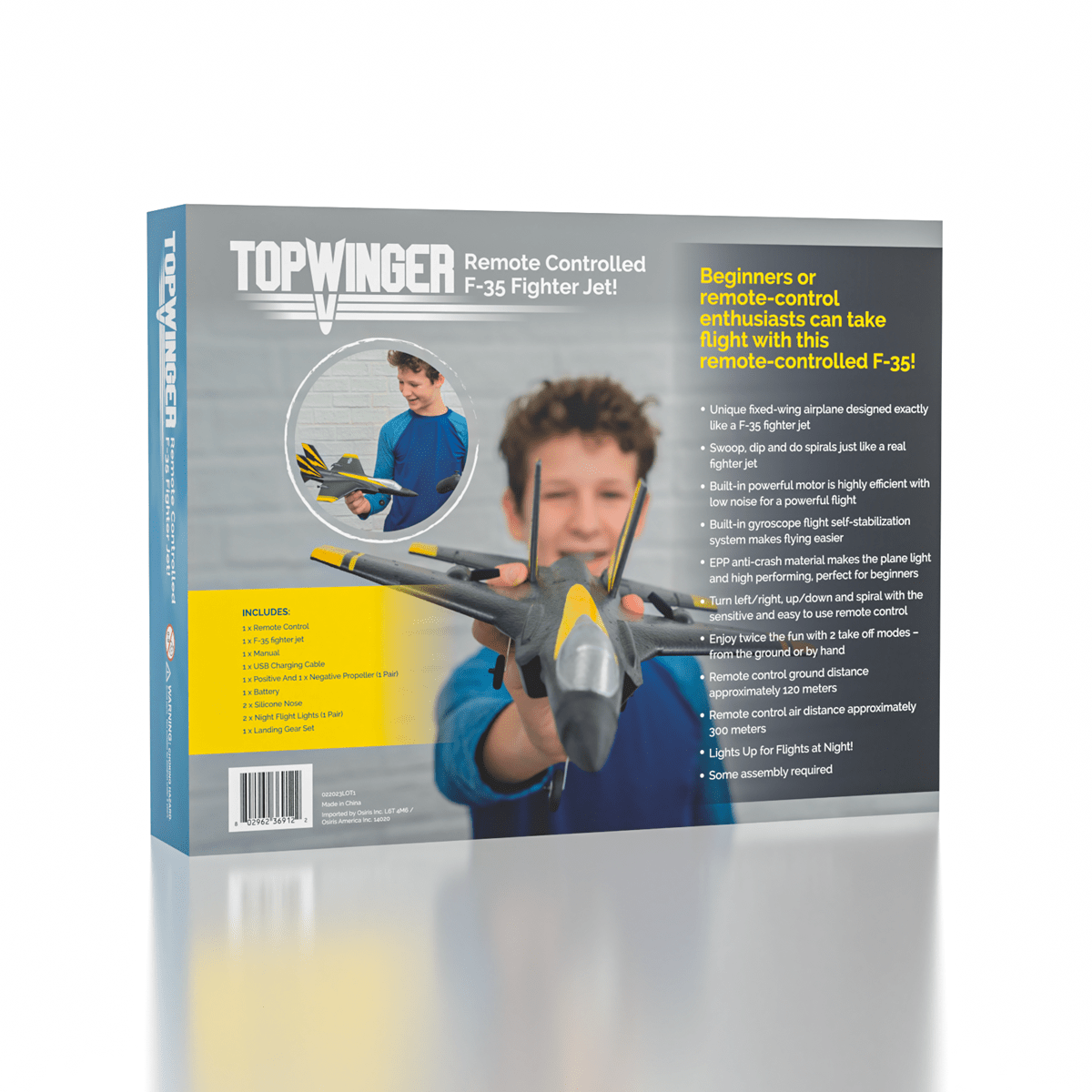 TopWinger: Remote Controlled F35 Fighter Jet Simple Topwinger