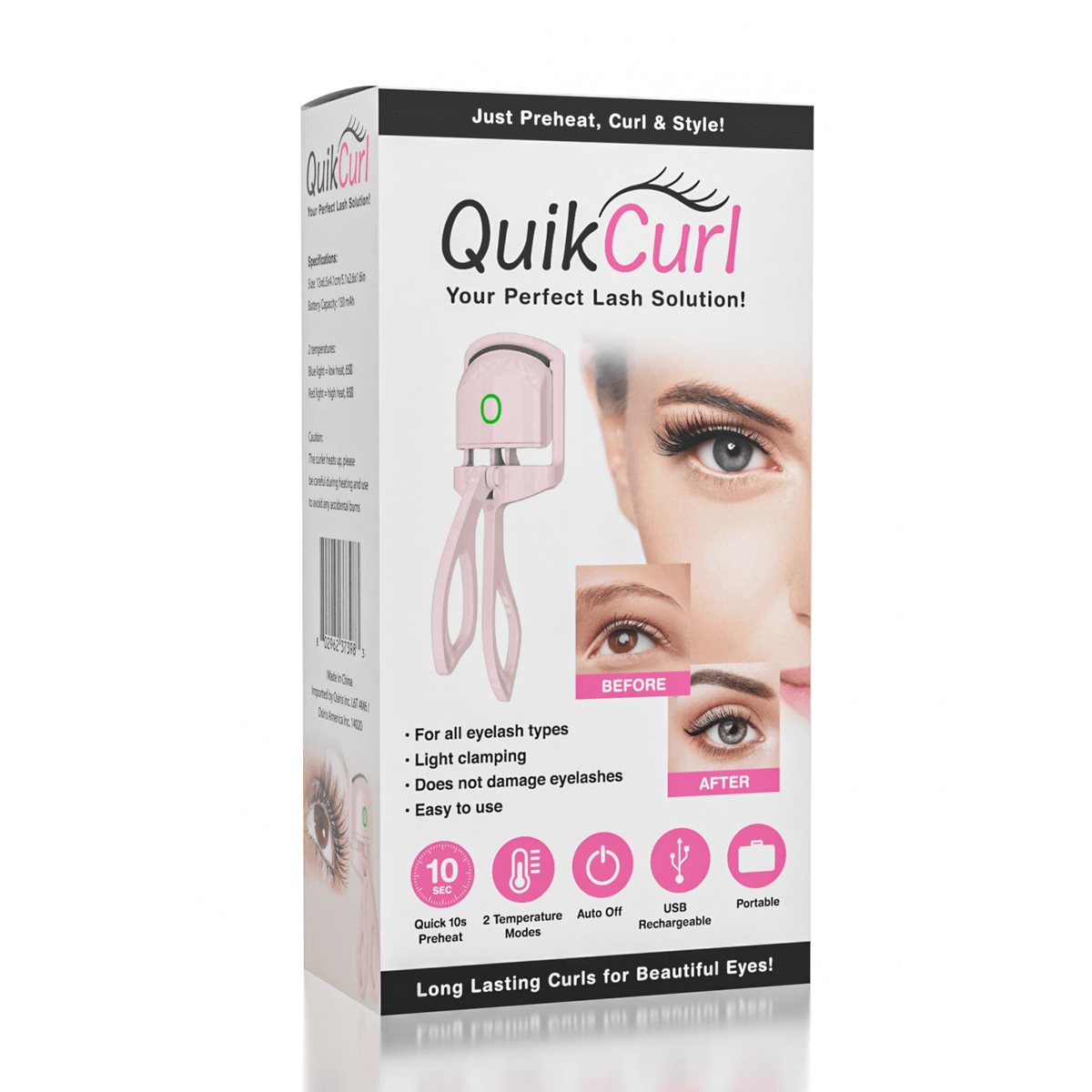 WOW QuikCurl: The Heated Eyelash Curler | As Seen On TikTok! Simple WOW Beauty