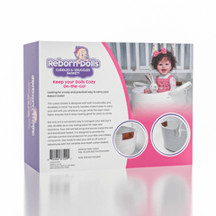 Reborn Dolls Cuddles & Snuggles Cotton Carry Basket Simple TrueHeart Treasures