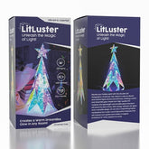 LitLuster Geometric LED Multi-Color Holographic Ornament | Christmas Tree Simple Showcase