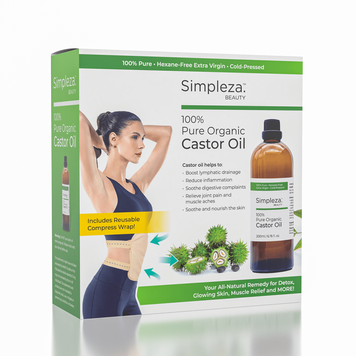 Castor Oil & Wrap (200mL) Simple Exclusive