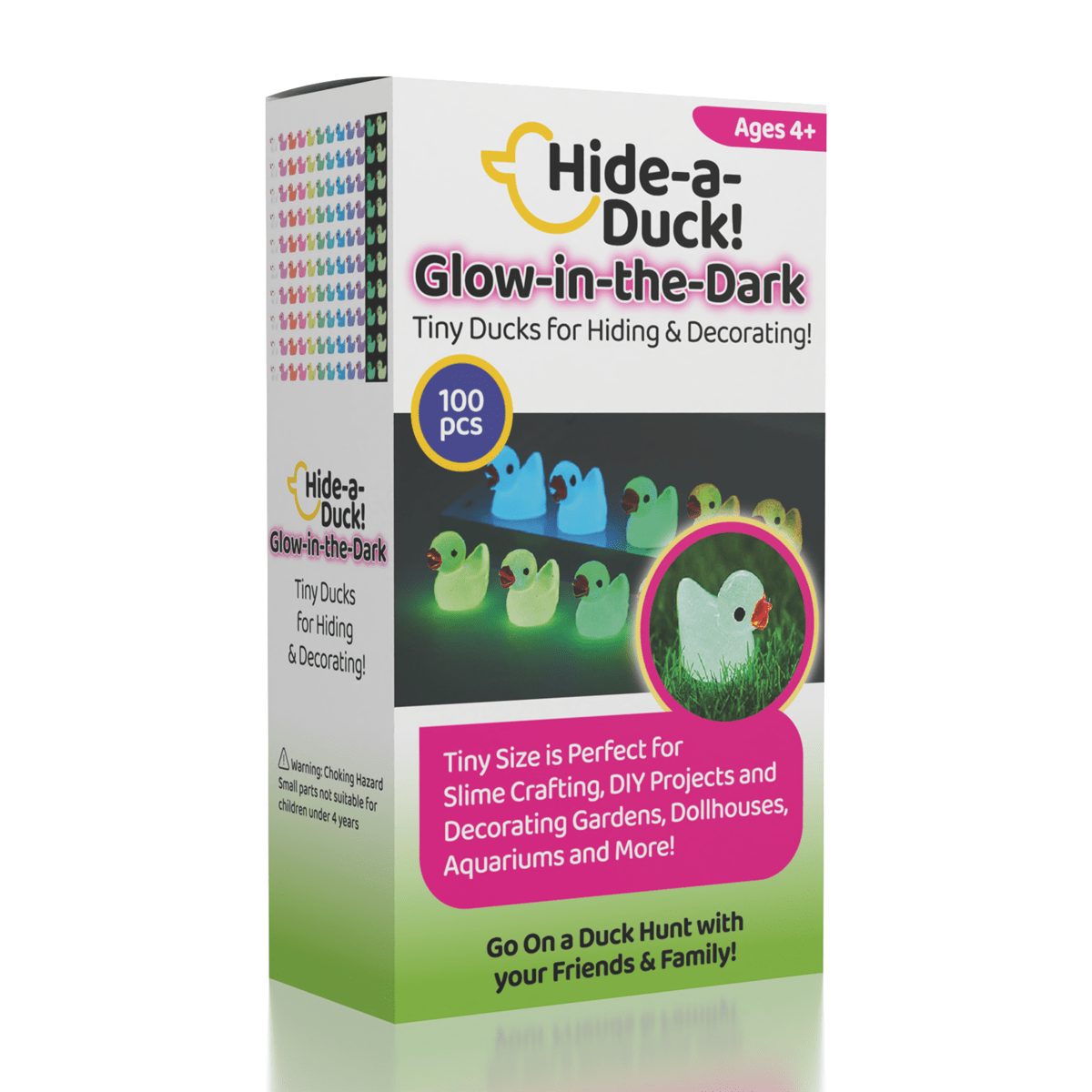 Hide-A-Duck Tiny Glow-In-The-Dark Duck Charms (100pc) Simple Exclusive
