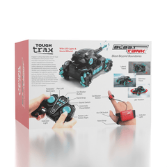 Tough Trax Blast Tank: RC Tank w/ Gel Blaster Simple Tough Trax