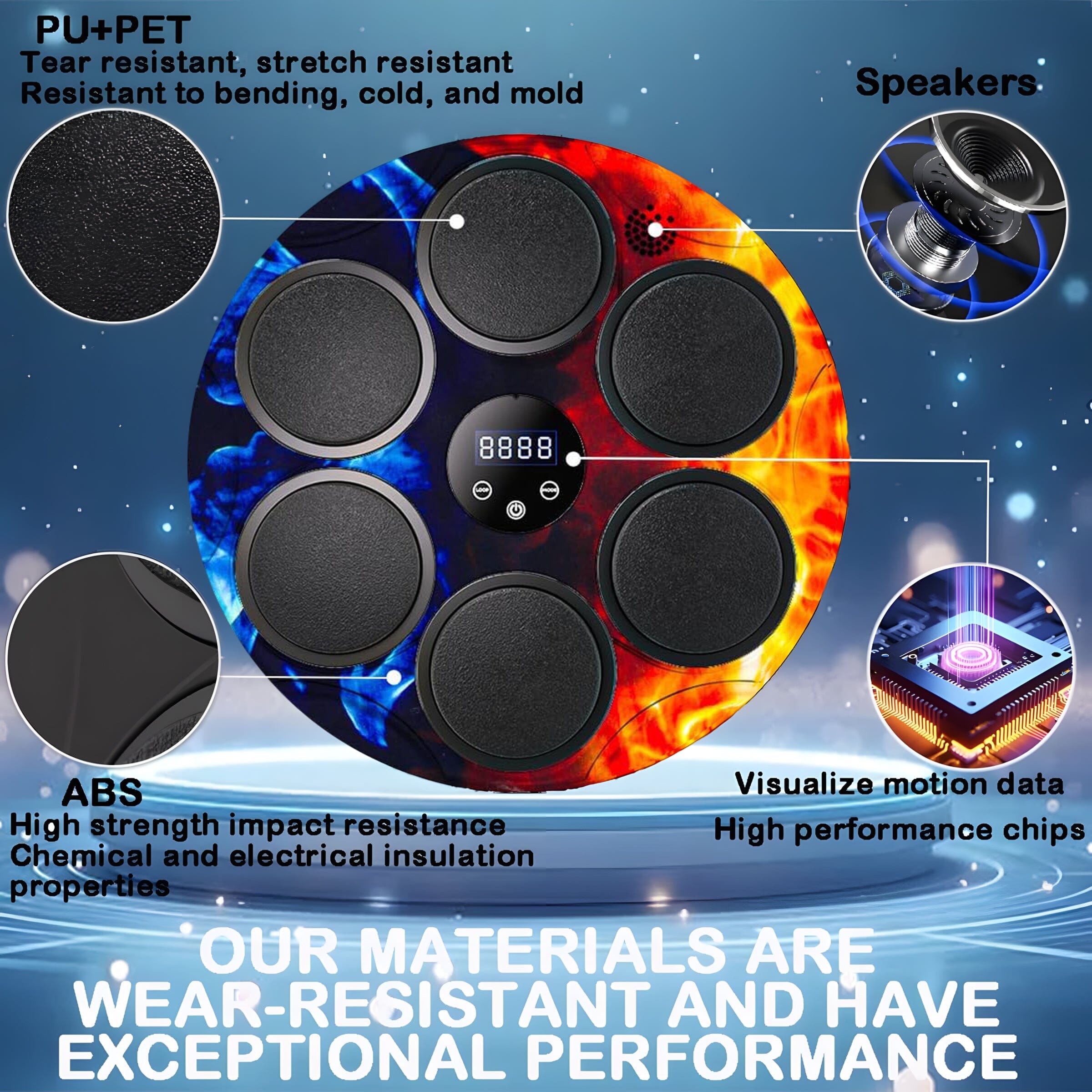 PulsePad: Light Up Boxing Trainer Simple Boxbollen