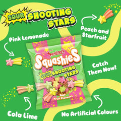 Swizzels Squashies Sour Shooting Stars - (100g) Imported From England Simple Squashies