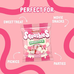 Swizzels Squashies Strawberry and Cream - 120g Imported From England Simple squa