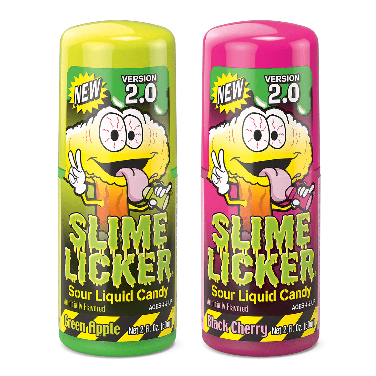 Toxic Waste: Slime Licker 2.0 - Green Apple & Black Cherry Version Roller (Ships Assorted) Simple Toxic Waste