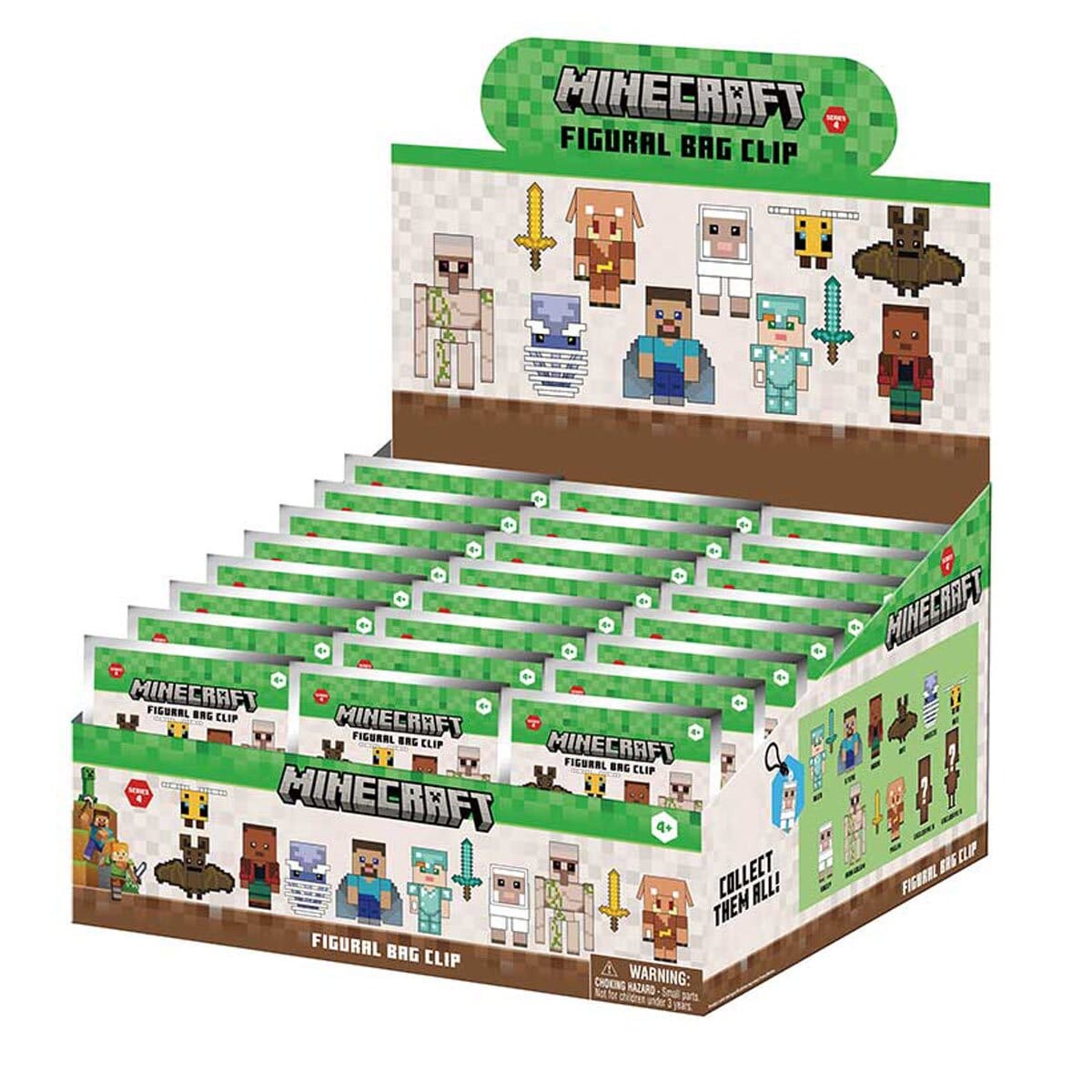 3D Anime: Minecraft Foam Bag Clip Series 4 (1pc) Simple Minecraft