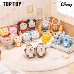 TOP TOY x Disney Squinting Sleepwear Series Plush Pendant Blind Box (1pc) Simple TOP TOY