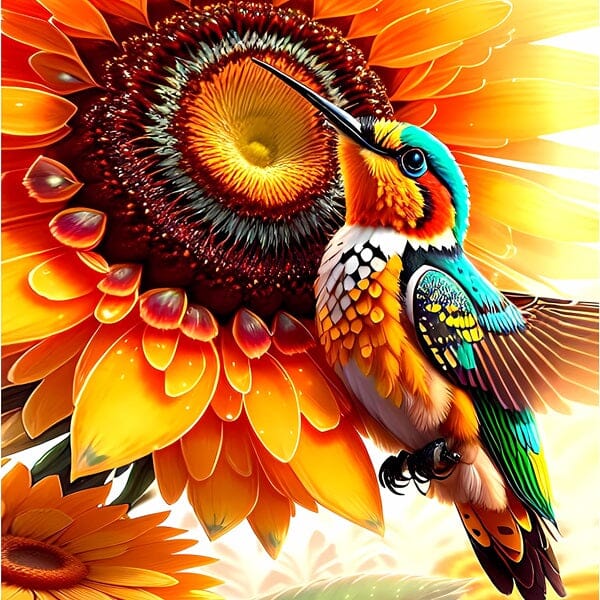 Studio Diamond Painting Full Coverage "Radiant Bloom" (40cm x 40cm) Simple Studio Art