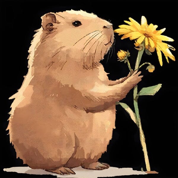 Studio Diamond Painting Full Coverage "Capybara Bliss" (40cm x 40cm) Simple Studio Art