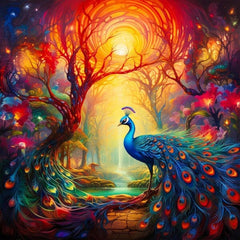 Studio Diamond Painting Full Coverage "Majectic Plumes" (40cm x 40cm) Simple Studio Art