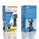 Cool Chill Fan with Ice Plate Blue Simple Cool Chill
