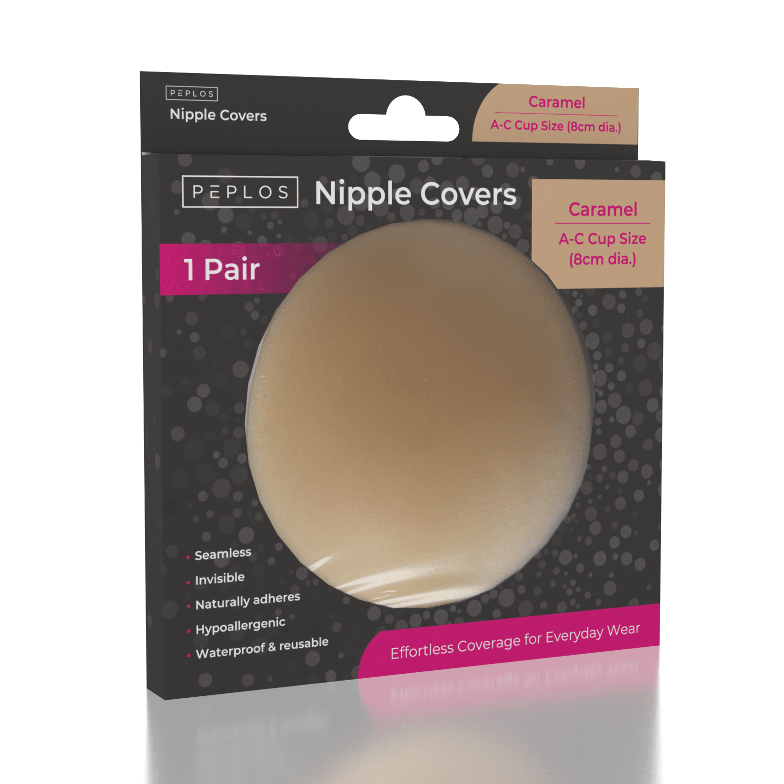 Peplos Non-Adhesive Silicone Nipple Covers - Caramel (Multiple Sizes) Simple Peplos