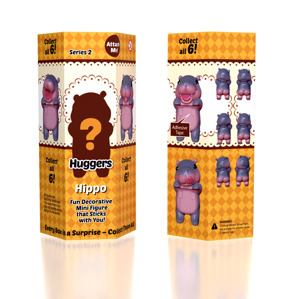 Hippo Huggers: The Phone Hugging Animals Collectable Figurine Blind Bag (1pc) Simple Exclusive