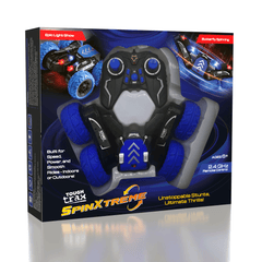 Tough Trax SPINXTREME Remote Control Spinning Stunt Car Simple Tough Trax