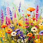 Studio Art Diamond Painting Full Coverage "Wildflower Serenade" (40cm x 40cm) Simple Studio Art