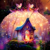 Studio Art Diamond Painting Full Coverage "Pixie Haven" (40cm x 40cm) Simple Studio Art