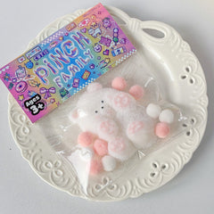 Pinch Family: Animals Taba Super Squishy Fidget Toys (1pc) Multiple Styles Simple Pinch Family Fuzzy Puppy