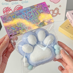 Pinch Family: Animals Taba Super Squishy Fidget Toys (1pc) Multiple Styles Simple Pinch Family Blue Paw