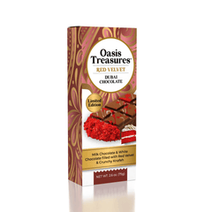 Dubai Chocolate Bar Limited Edition Red Velvet by Oasis Treasures (75g) Simple Oasis Treasures