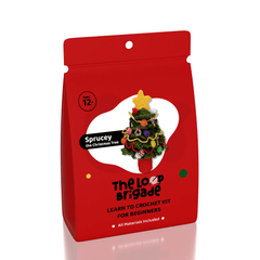 The LOOP Brigade: DIY Crochet Plush Toy Complete Kit For Beginners - Sprucey the Christmas Tree Simple Exclusive