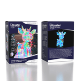 LitLuster Geometric LED Multi-Color Holographic Reindeer Simple Exclusive