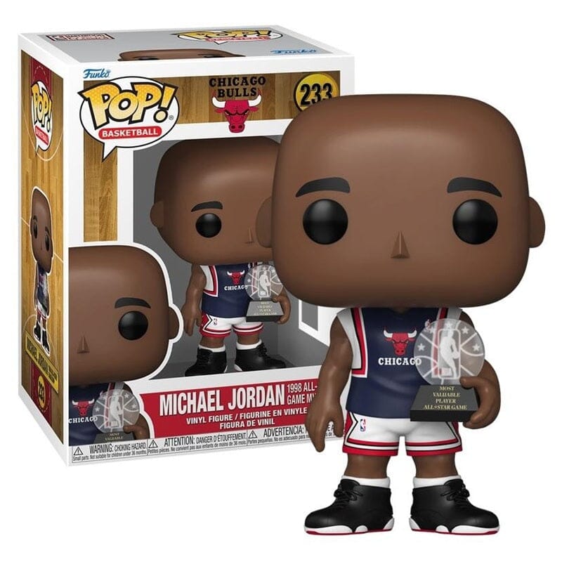 Funko Pop! NBA: Michael Jordan Chicago Bulls (1998 All-Star Game MVP) Vinyl Figure Simple Funko