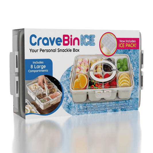CraveBin Ice Snackle Box - Portable Snack Bin with Ice Pack Simple Exclusive