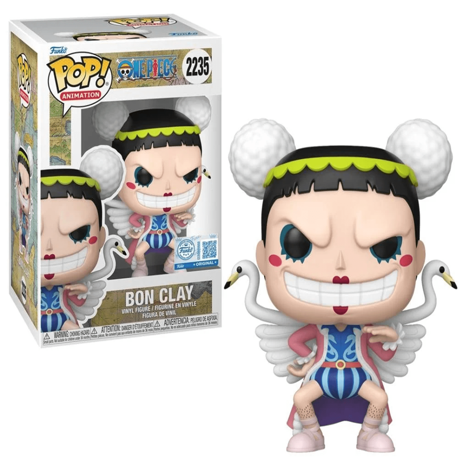Funko Pop! Anime: One Piece - Bon Clay with Chase Exclusive Vinyl Figure Simple Funko