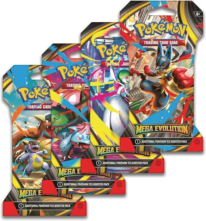 Pokmon TCG: Mega Evolution Sleeved Booster Pack - 10 Cards Showcase Pokmon TCG: Mega Evolution Sleeved Booster Pack - 10 Cards Showcase